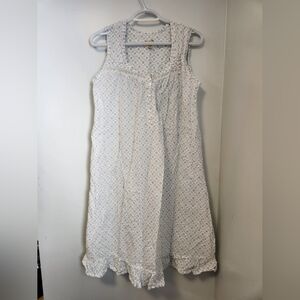 Claudel 100% Cotton Lace Trimmed Nightgown